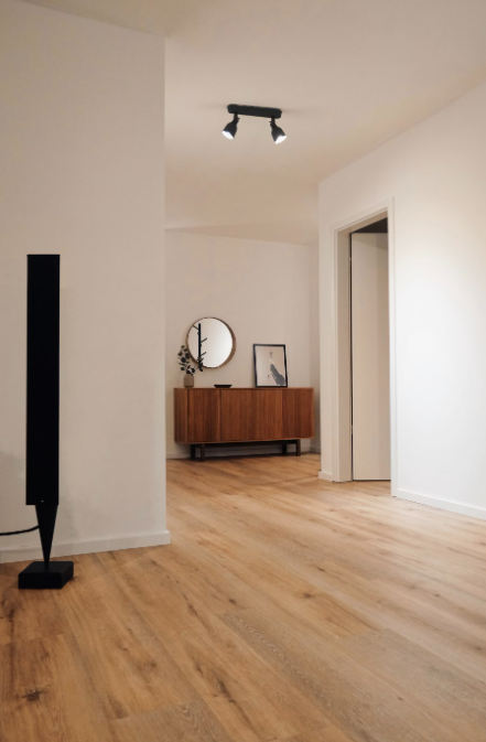 Beautiful hardwood flooring in a house