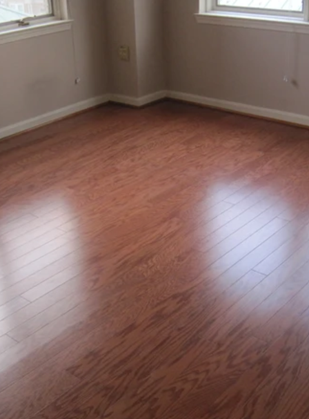 Dark hardwood flooring installed by Floorcraft