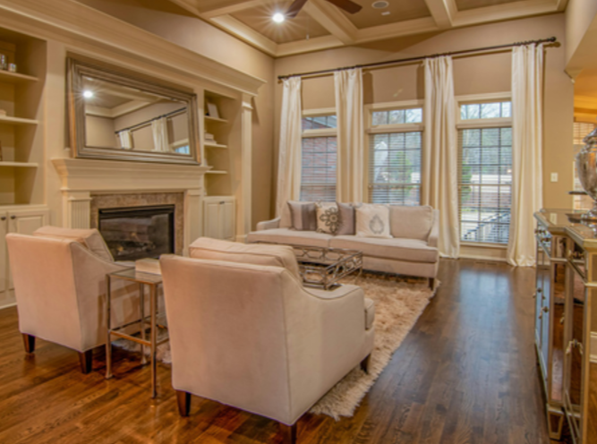 Professional hardwood flooring in a Kingstowne home