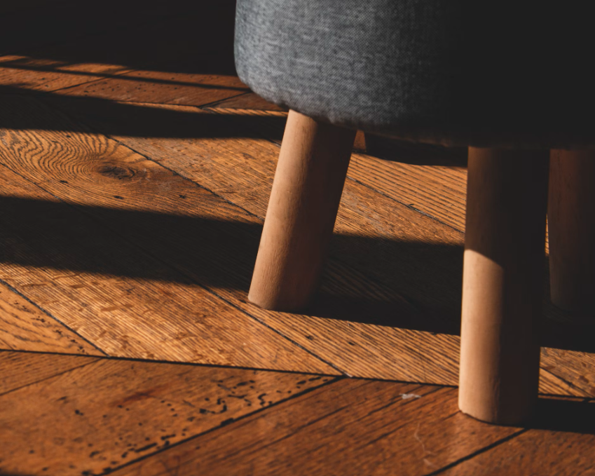 Vinyl tile flooring in a Kingstowne house